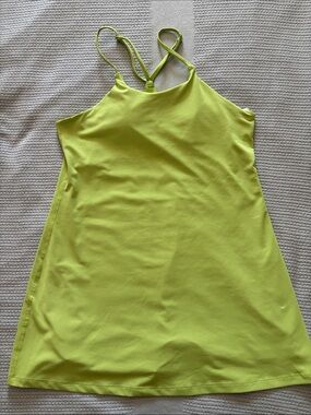Lime Green Spaghetti Tennis/Swim Dress